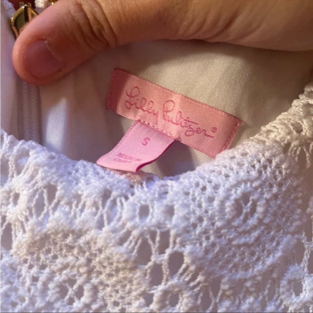 Lilly Pulitzer White Lace Mini Dress - Picture 4 of 5
